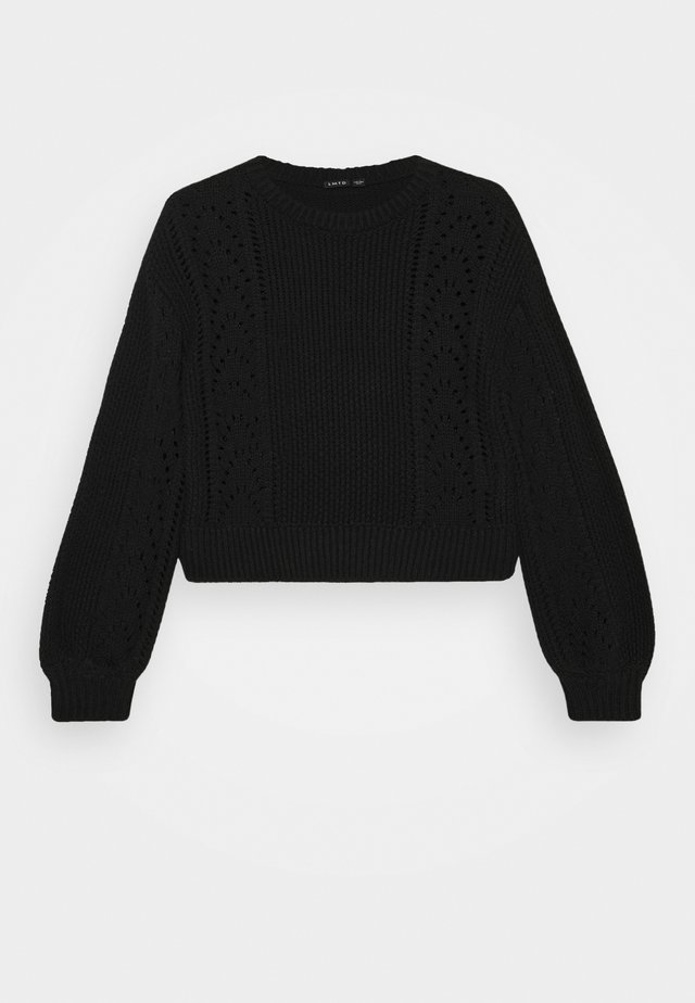 NLFDREW SHORT O NECK - Pullover - black