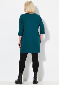 Ulla Popken V-NECK  - Maglietta a manica lunga - dark petrol