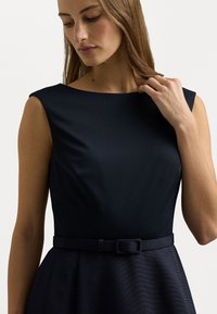 Lauren Ralph Lauren BELTED FAILLE & JERSEY GOWN - Abiti per occasioni speciali - navy