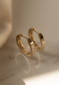 Isabel Bernard DE LA PAIX MADELINE GOLD 14 CT, DIAMOND 0.15 CT - Boucles d'oreilles - weißgoldfarben