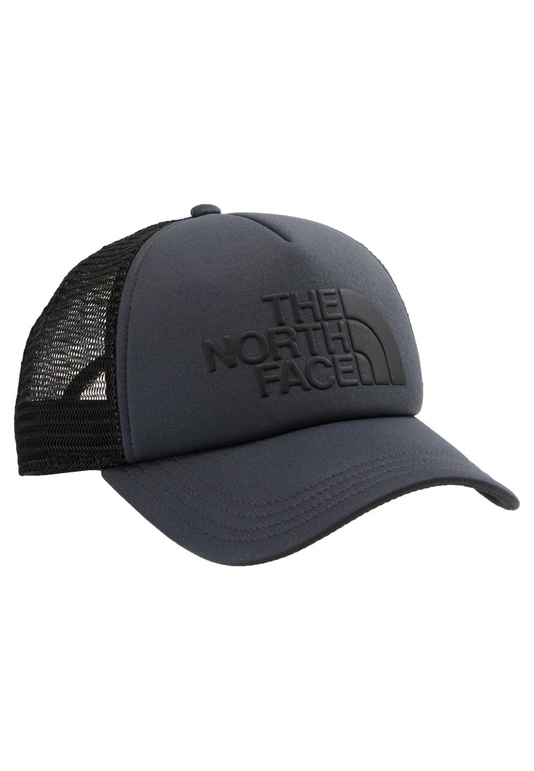 black north face trucker cap