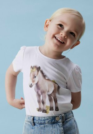 T-shirt imprimé - bright white