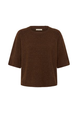 Love Copenhagen, LCKITTA - Lihtne T-särk - chestnut melange