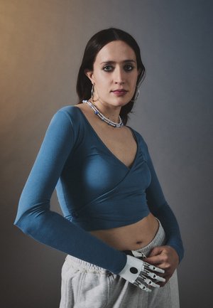Long sleeved top - blue