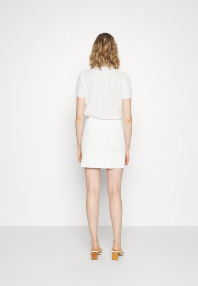 Theory SHORT SKIRT MATT - Mini skirts  - ivory