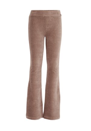 WE Fashion FLARED - Tygbyxor - brown