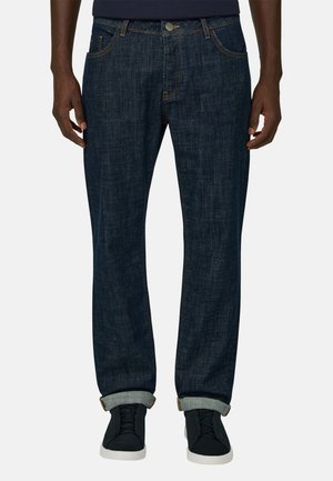 ZIP FLY WITH BUTTON DARK WASH - Jeans Straight Leg - dark blue