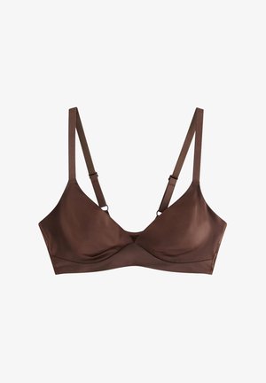Lindex, SOFT BRA SHINE - Κορσές - dark brown
