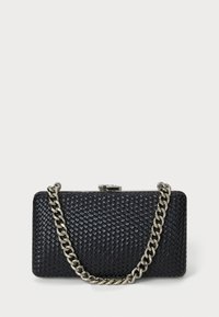 Lauren Ralph Lauren - WOVEN LEATHER SMALL FRANKI CLUTCH - Clutch - black Thumbnail Image 1