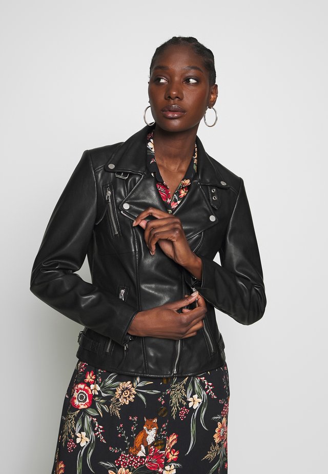 VEGAN BIKER PRINCESS PM - Lederjacke - black