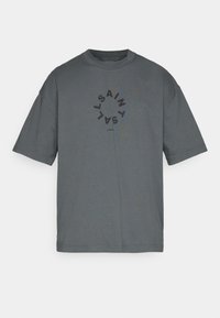 TIERRA CREW - Marškinėliai su spaudiniu - galaxy grey