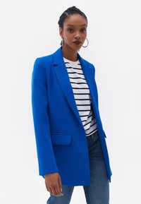 OXXO LANGER MIT REVERSKRAGEN - Cappotto corto - lapis blue