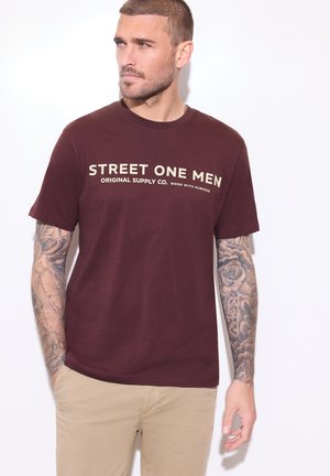 Street One MEN STREET ONE MEN - T-shirt print - burnt crimson red