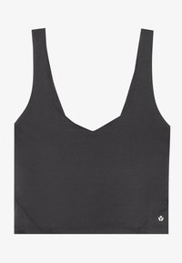 ESSENTIAL QUICK DRY CROPPED FITTED SLEEVELESS TOP - Top - dark grey