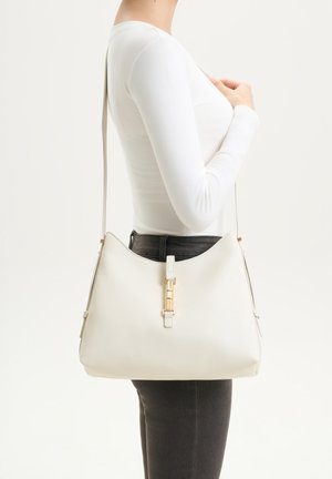 Seidenfelt, SEIDENFELT BAGS LOVIISA MIDI HOBO - Cross body bag - cloudy beige