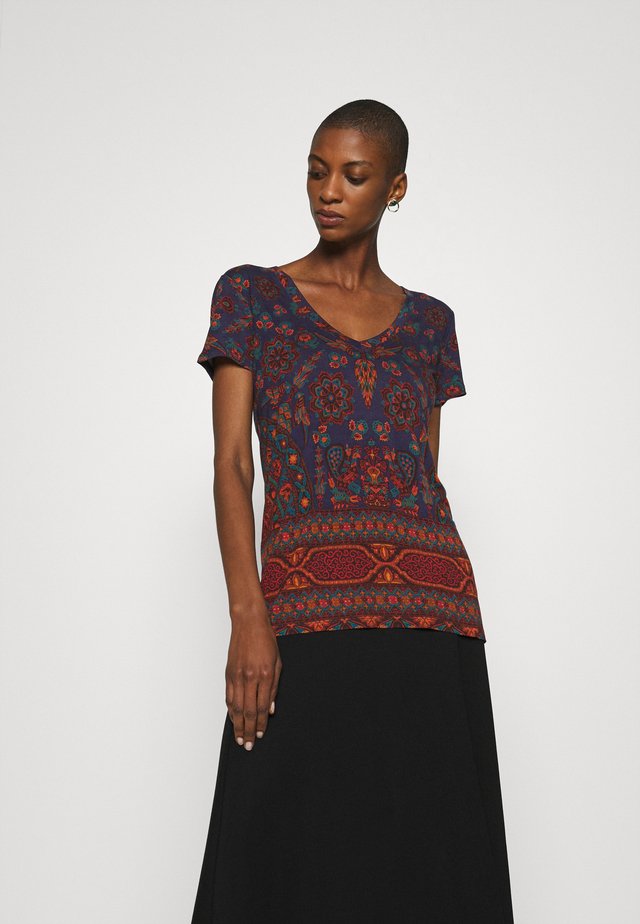 BENIN - T-shirt print - navy