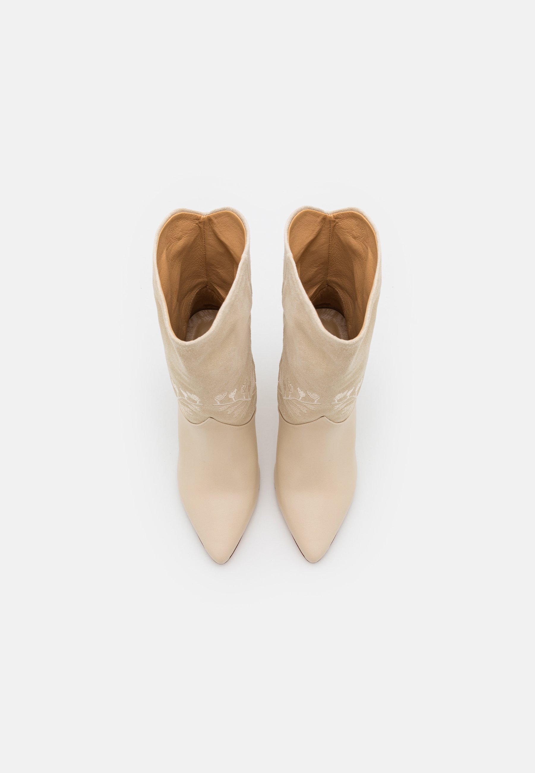 Fabienne Chapot ELLE EMBROIDERY - Korte laarzen - beige - Zalando.nl