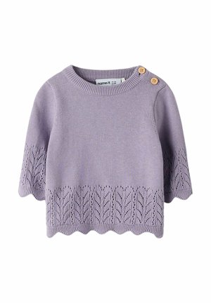 REGULAR FIT - Strikkegenser - lavender gray