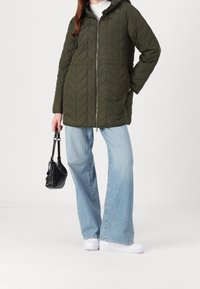 Pieces Vinterkappa /-rock - dark green