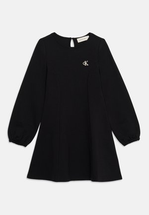 Calvin Klein Jeans, SEAMED PUNTO DRESS - Robe en jersey - black