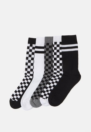 YOURTURN by Zalando UNISEX 5 PACK - Κάλτσες - black/white