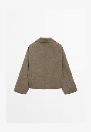 Massimo Dutti, Leichte Jacke - mottled dark brown