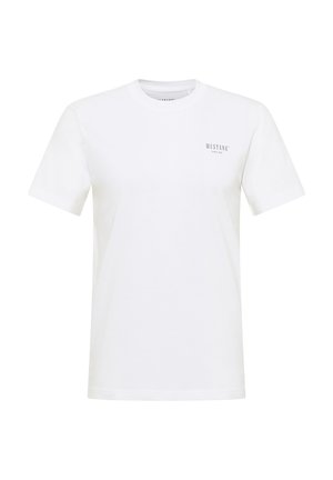 Mustang STYLE AUSTIN REGULAR-FIT - Print T-shirt - weiß