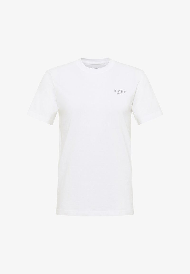 Mustang STYLE AUSTIN REGULAR-FIT - Print T-shirt - weiß