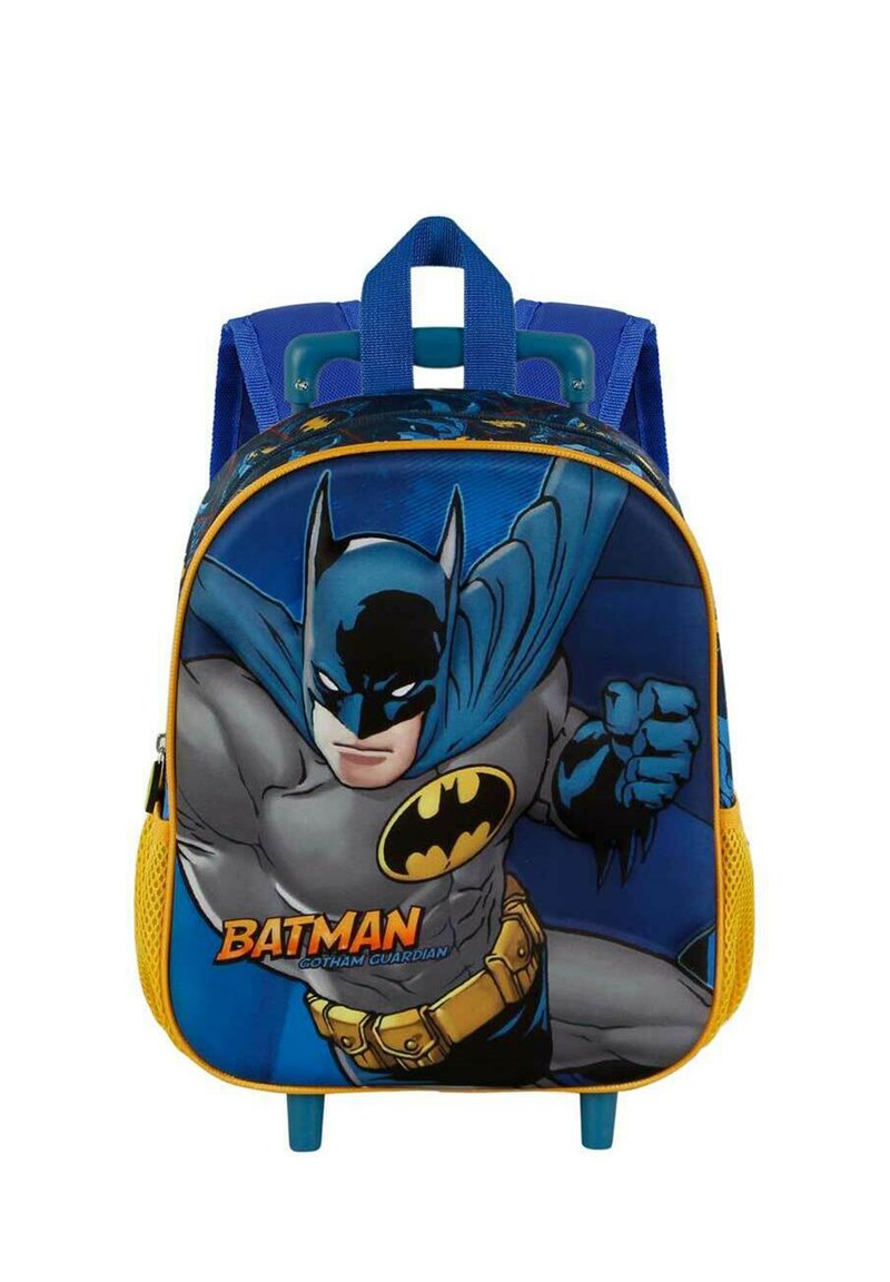 Karactermania CAPTAIN AMERICA FIRST SMALL 3D RUCKSACK WITH WHEELS - Trolley - Batman blue