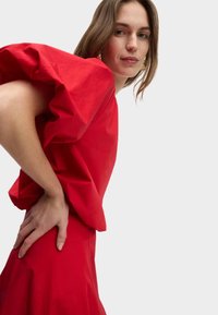 Marks & Spencer BUBBLE HEM PUFF SLEEVE - Blůza - red