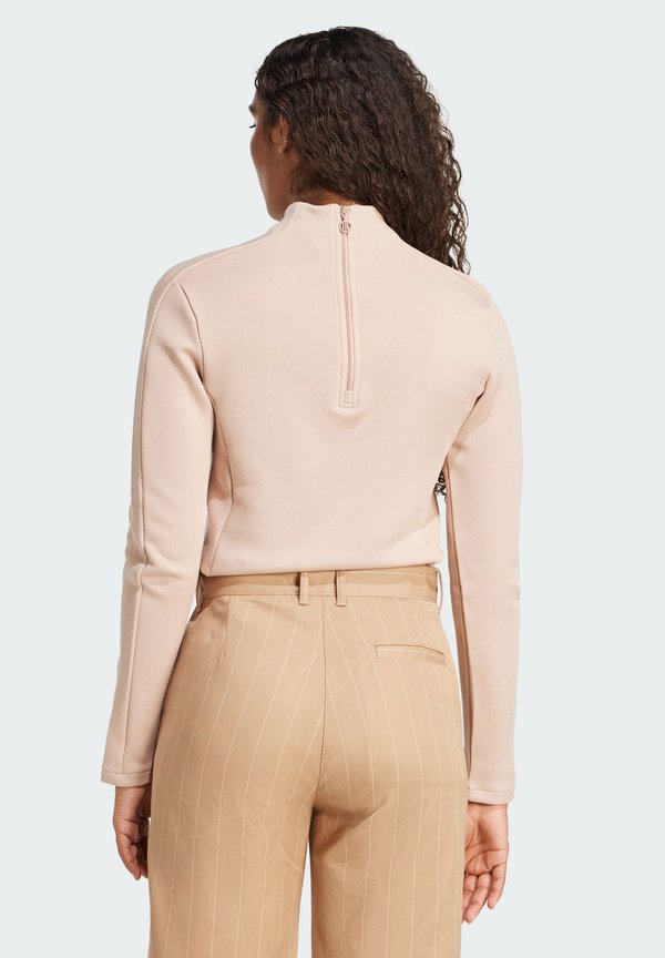 STRUCTURED INTERLOCK LONG SLEEVE - Long sleeved top - ash pearl3