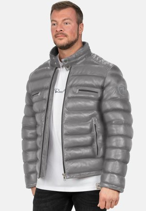 Leather jacket - grey