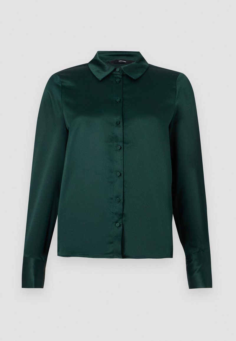 Vero Moda Overhemdblouse donkergroen Vero Moda Overhemdblouse donkergroen