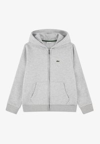 Lacoste CORE FULL ZIP UNISEX - Bluză de molton cu fermoar - light grey