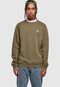 Starter ESSENTIAL CREWNECK - Sudadera - darkolive