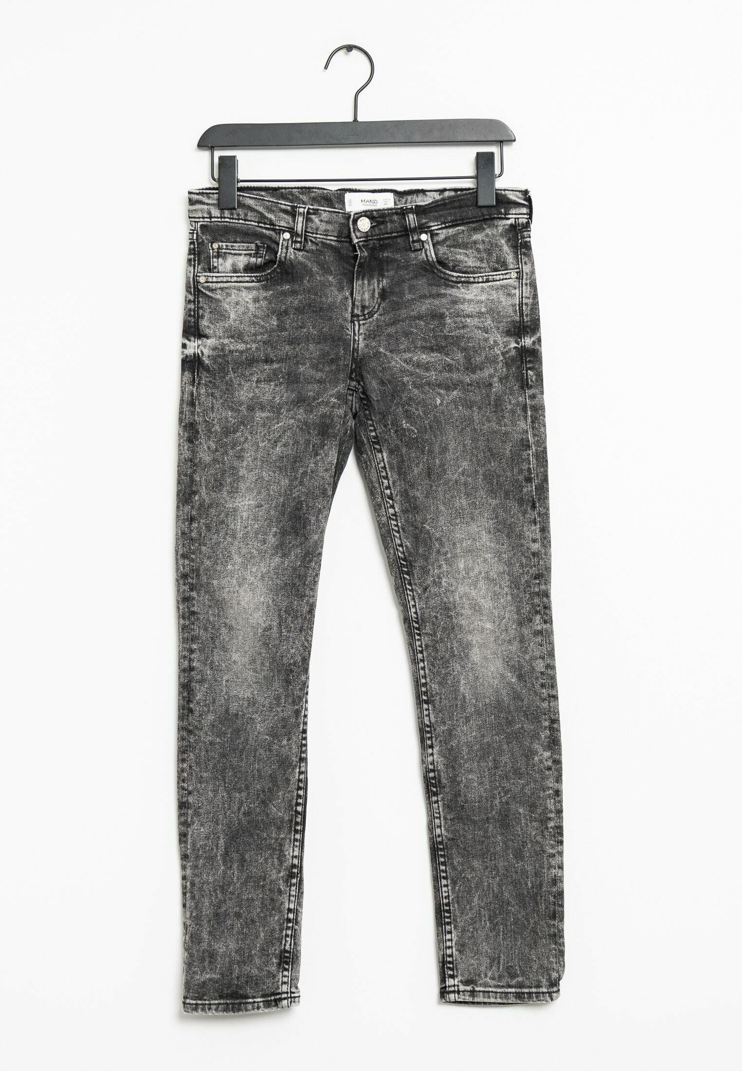 Cropped Jeans Jean Mango Gris Gris Jean Empiecement Homme Jean Tom