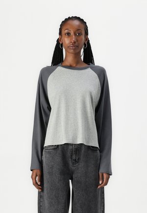 Hollister Co. Easy Long-Sleeve Raglan T-Shirt - Long sleeved top - grey