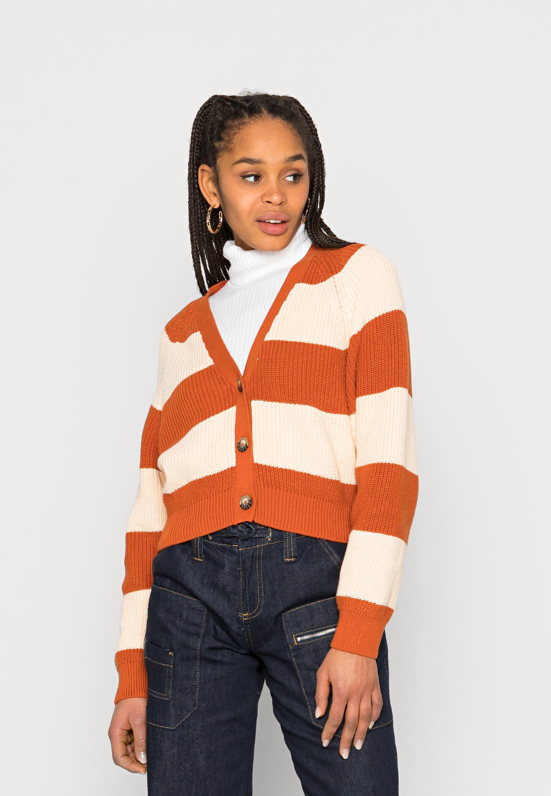 Monki Cardigan - orange dark/orange 