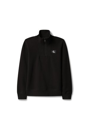 Calvin Klein Jeans, LABEL HALF ZIP - Pusa - black