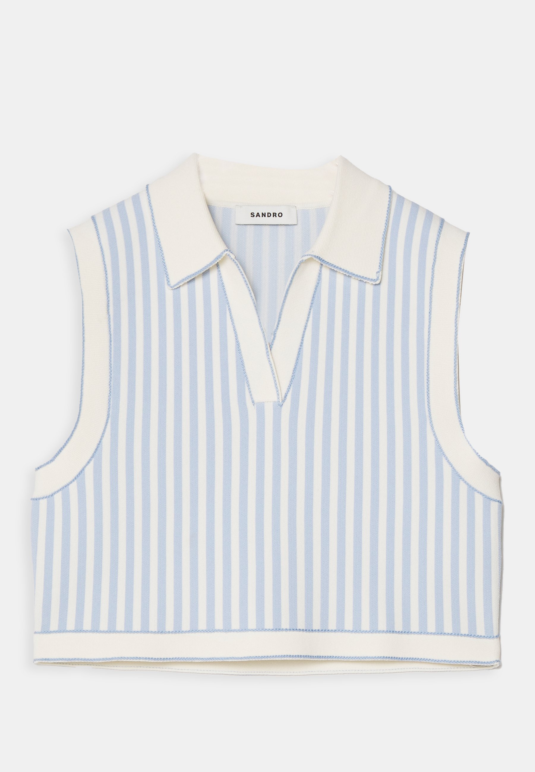 Haut Blouse Sandro Manches 3/4 Marron Kaki - Taille 38 (FR) - Occasion Très Bon état