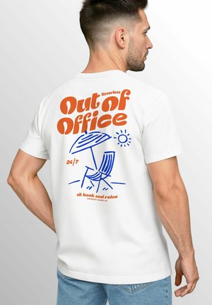 BACK FUN – KURZARM - T-Shirt print - weiß
