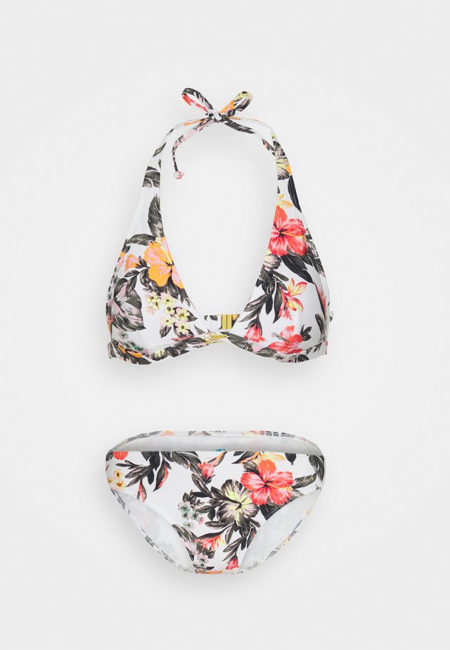 MARGA RITA FIX SET  - Bikini - white/red