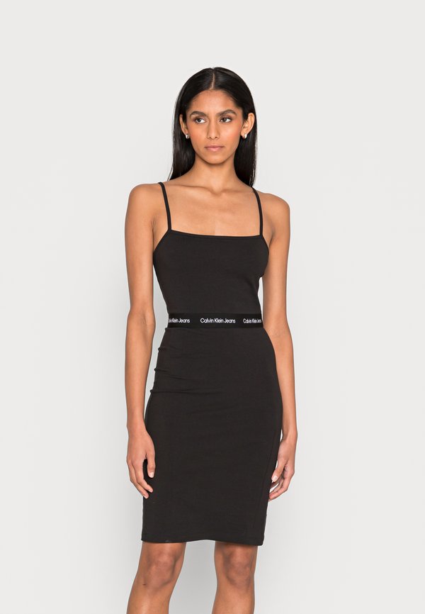 LOGO TAPE STRAPPY DRESS - Jersey dress