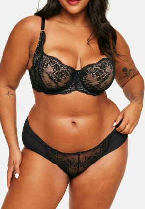 BONNIE HIPSTER PLUS PANTY JET BLACK - Slip - jet black