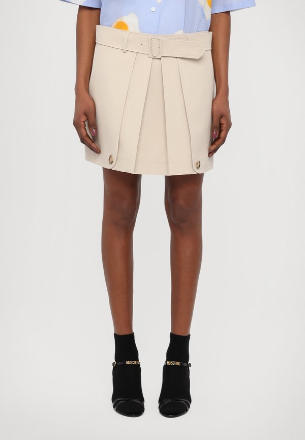 SKIRT - Mini skirt - beige