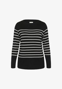 Selected, black w. chalk stripe