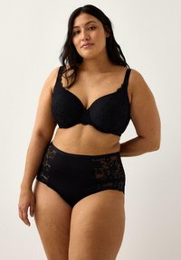 Lindex DAHLIA - Kaarituelliset rintaliivit - black