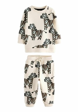 ALL OVER CHARACTER AND JOGGERS SET - Träningsset - ecru zebra
