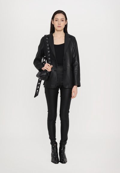 STUDIO ID GIGI STRETCH LEGGINGS - Skindbukser - black