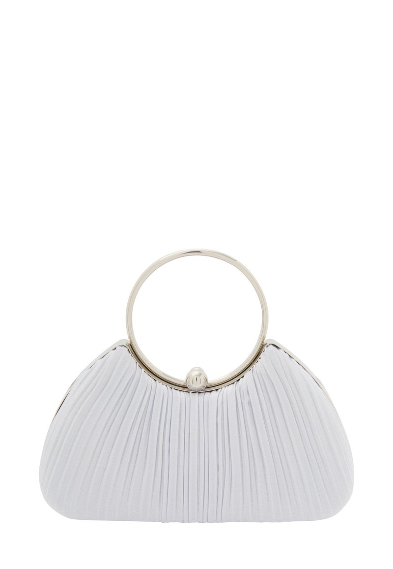 faina Clutch - silver coloured